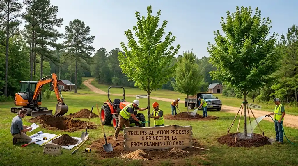 Tree Installation Process in Princeton, LA From Planning to Care