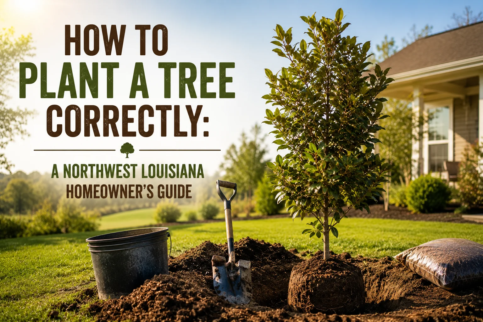 How to Plant a Tree Correctly: A Northwest Louisiana Homeowner’s Guide 