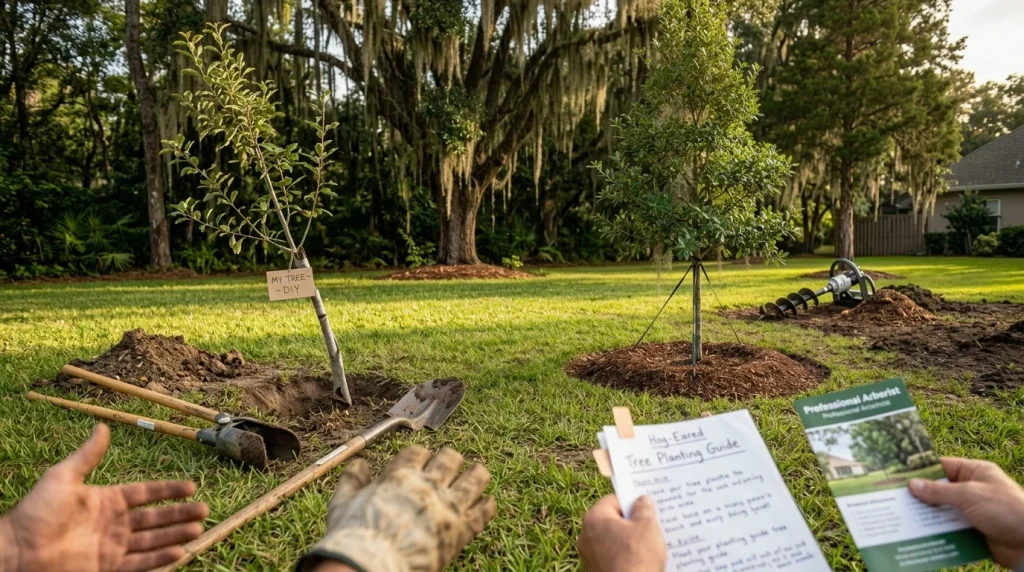 Professional Tree Planting vs. DIY: Which Is Right for Your Louisiana Property