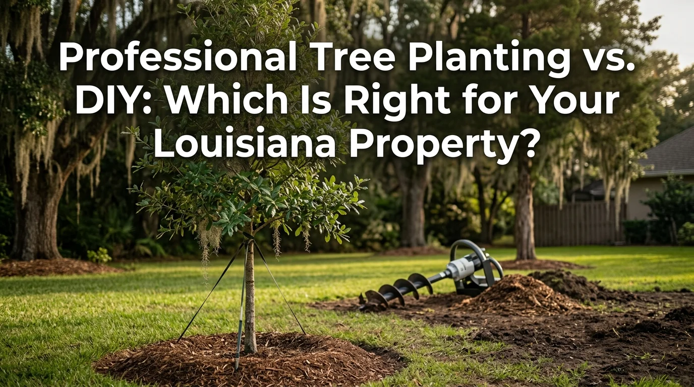 Professional Tree Planting vs. DIY: Which Is Right for Your Louisiana Property?